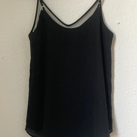 Lulus Sweet Fling Black Mesh Tank Top, Size S - Picture 2 of 3